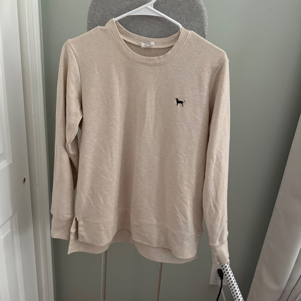 The Black Dog Brand Sweatshirt S Cream Ivory Coastal Martha's Vineyard Preppy